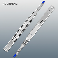 Glissière de tiroir robuste AOLISHENG à triple extension avec roulement à billes et verrouillage, capacité 120 kg, réglable pour cuisine et appartement