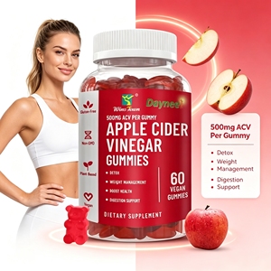 Bonbons au vinaigre de cidre de pomme pour la perte de poids, complément alimentaire sain à base de fruits, détox cétogène, keto ACV, 60 bonbons véganes sans gluten - Product Image 1