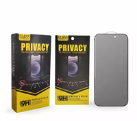 Protection d'écran personnalisée 9H 30 degrés anti-espion pour iPhone 18 17 16 14 13 12 – Film de protection en verre trempé anti-regard indiscret