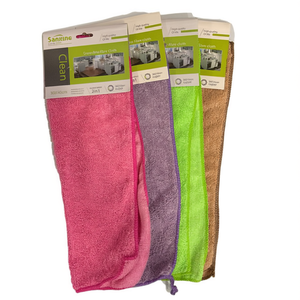 Sanxing Microfiber Cleaning Cloth 30x40cm 2in1 Superfine Fiber For Kitchen And Bathroom - Product Image 2