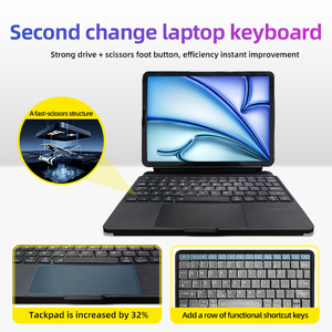 Bán buôn 10.9-11 inch New Stretchable tích hợp từ tính cho đèn nền Bluetooth trường hợp máy tính bảng bao gồm iPad Bàn phím điều khiển - Product Image 5