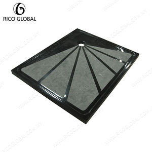 Plato de Ducha de Piedra Artificial Cortado a Medida, Base de Ducha de Resina Acrílica Impermeable, Fabricado en Malasia, OEM - Product Image 3