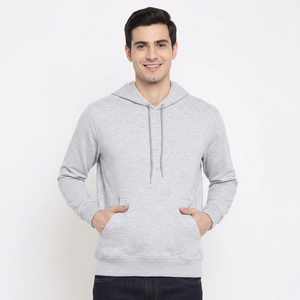 Sudaderas con capucha lisas al por mayor para hombre, estilo urbano, con logo personalizado, de algodón grueso, extragrandes, en venta - Product Image 1