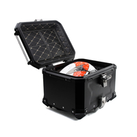 36L 40L 45L 55L 65L 80L moto queue alliage d'aluminium Top Case voyage boîte de rangement moto coffre Top Case boîte