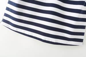 <span class=keywords><strong>Camiseta</strong></span> a Rayas con <span class=keywords><strong>Hombreras</strong></span>, Informal, Sencilla y Versátil para Mujer, Nueva Colección Verano 2024 de MYST&ZA, 0858030 - Product Image 4