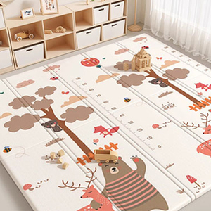 Tapis d'activités pliable et facile à transporter pour bébé avec des motifs décoratifs pour l'exploration quotidienne au sol et des jeux intérieurs sécurisés - Product Image 3