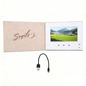 Brochure numérique vidéo personnalisée avec écran LCD de 7 pouces, mini carte de visite vierge, livre vidéo - Product Image 1