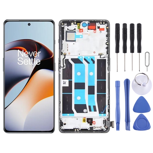 Original AMOLED LCD Screen Digitizer Full Assembly With Frame for OnePlus 11R CPH2487 Mobile Phone Replacement Lcds