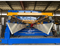 Palettiseur robotisé automatique Ironstar pour la ligne d'emballage de cartons et de sacs, fonctionnement facile, 380V, garantie de 3 ans