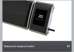 JHheatsup 3.2kw Panel de calefacción Calor rápido Techo colgante Radiante Infrarrojo lejano Calentadores industriales Calefacción comercial - Product Image 3