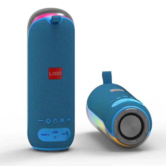 Portable Bluetooth Speaker Wireless Stereo Bass Enhanced Compact LED Light Speaker Durable Long Playtime Outdoor Speaker