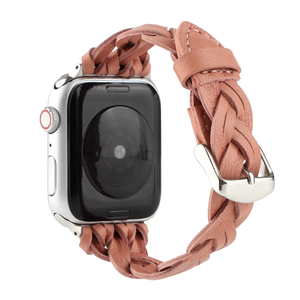 <span class=keywords><strong>Correa</strong></span> de cuero para <span class=keywords><strong>reloj</strong></span> de pulsera, <span class=keywords><strong>Correa</strong></span> tejida delgada para <span class=keywords><strong>Apple</strong></span> Watch, trenzada - Product Image 3