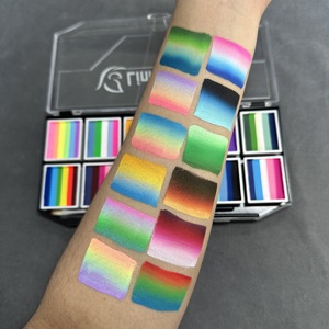Kid-Friendly Adult Body Art Face <b>Paint</b> <b>Set</b> Safe Children's Painting Supplies Palette Kit - Product Image 6