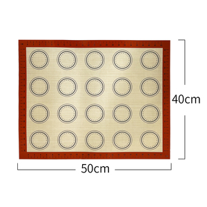 Tapis de cuisson en silicone antiadhésif sans BPA de qualité alimentaire pour pâtisserie, macarons et pâtes, idéal pour la cuisson au four à la maison - Product Image 4