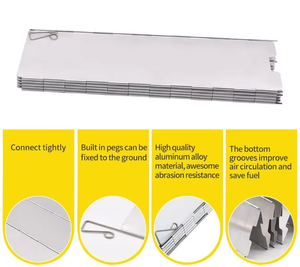 Paravento di Sicurezza in Lega di Alluminio per Caccia all'Aperto, Portatile, Ultra-leggero, Pieghevole, <span class=keywords><strong>a</strong></span> Sgancio Rapido, Durevole, con Sistema <span class=keywords><strong>MOLLE</strong></span> - Product Image 4