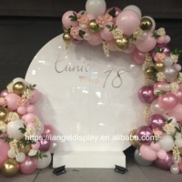 2021Iangel Custom Hot Acrylic Pernikahan Ulang Tahun Pesta Panggung dengan Latar Belakang Putih Dekorasi
