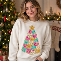 Patchs en chenille thermocollants personnalisés en gros, broderie de Noël à sequins pour vêtements, t-shirts, sweats à capuche et pulls