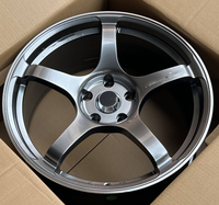 جنوط ADVAN TC4 مقاس 18 بوصة بتصميم مقعر جديد بلون رمادي مصبوبة بالتدفق 5x112/114.3 لسيارات أكورد وموديل 3