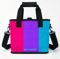 Sac isotherme pliable Androgyne ( Alternate ) Rainbow Cooler Bag pour le travail, le camping, étanche et anti-fuite avec bandoulière