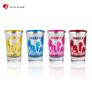 Grosir kustom 1.5oz berwarna gelas Shot dengan Jamaica Souvenir Hadiah Plating Logo personal - Product Image 2