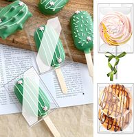Transparent PVC PET PP Boîte En Plastique Cakesicle Boîtes pour Bonbons Macaron Baby Shower Party FavorsFestival Emballage Cadeau