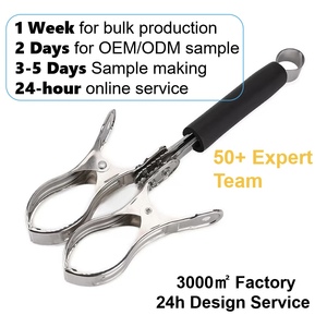 Pinza para Incienso Ergonómica de Doble Cabeza, de Acero Inoxidable, Clásica, Ecológica, Ligera, Diseño Tradicional, Ahorra Esfuerzo, Segura - Product Image 1