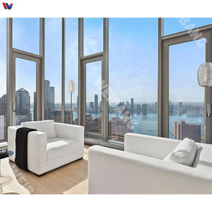 Fenêtre intérieure moderne pliable en verre transparent pour appartement, salon et villa, amélioration de la luminosité naturelle - Product Image 6