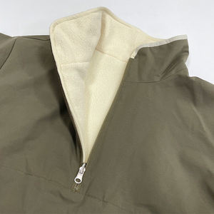 Vestes en molleton surdimensionnées à col montant et demi-zip, personnalisables, coupe-vent, chaudes, décontractées pour hommes, vente en gros - Product Image 3