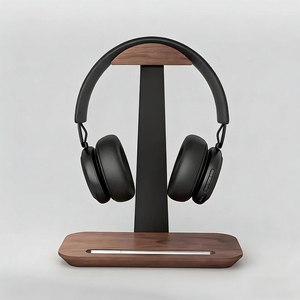 Support universel pour casque audio en bois, base de rangement pour bureau, compatible avec <span class=keywords><strong>AirPod</strong></span> Max, <span class=keywords><strong>Bose</strong></span>, Razer Gaming - Product Image 6