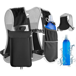 กระเป๋าโทรศัพท์แบบพกพาผ้าโพลีเอสเตอร์กันน้ำ สายรัดอกแบบปรับได้สำหรับวิ่ง สะท้อนแสง ใช้เป็นกระเป๋าเป้สะพายหลังสำหรับเดินป่า ปั่นจักรยาน วิ่งจ๊อกกิ้ง - Product Image 2