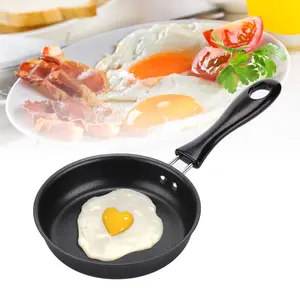 Mini 12Cm Koekenpan Gepocheerde Eieren Pannenkoeken Roerbakken Antiaanbakvorm Omelet Pan Kookgerei Ontbijt Keukengereedschap Aluminium