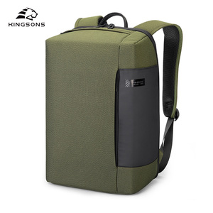 Kingsons Laptop <b>Backpack</b> 20-35L <b>Waterproof</b> Durable Unisex Everyday Use Solid Color <b>Backpack</b> With Shoulder Straps - Product Image 3