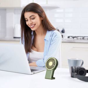 Professional Mini <b>Folding</b> Fan Handheld Cartoon Cute Electric School Fan for Promotion - Product Image 6