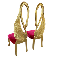 Chaise Trône Royale Dorée et Blanche à Dossier Haut pour Pédicure, Mariage, Roi et Reine - Vente en Gros à Prix Abordable