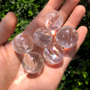 Wholesale Rainbow <b>Crystal</b> <b>Ball</b> High Quality Clear Quartz Small <b>Ball</b> Spheres for Healing Decoration - Product Image 5