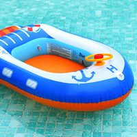 Taille personnalisée siège d'eau gonflable en PVC durable pour bébé, volant transfrontalier, bateau pour enfants, jouet, installations d'amusement aquatique