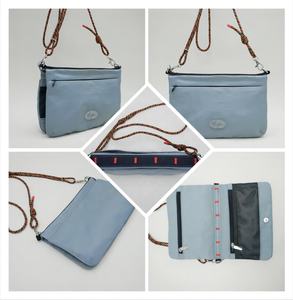 Nueva llegada diseñador de alta calidad Durable poliéster Cruz cartera bolsa lavado arrugado sarga unisex bolsa de mensajero mujeres bolsas de mensajero - Product Image 6