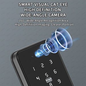 <span class=keywords><strong>Wifi</strong></span>-kết nối Keyless gỗ Cửa Khóa máy ảnh Chuông cửa chống trộm ổ khóa kỹ thuật số có tính năng Ngón tay in mã cho lối vào nhà - Product Image 6