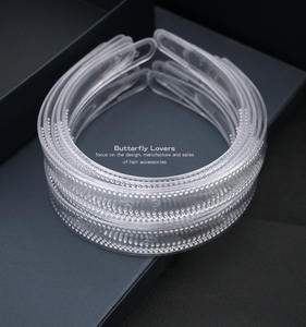 بالجملة ديي عصابات رأس شفافة للنساء النسخة الكورية عدم الانزلاق تقويمها باستمرار الفتيات الرياضة عصابات الرأس - Product Image 5