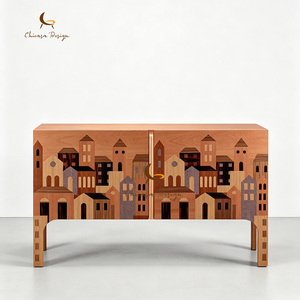Modern Adjustable Height Customizable Home Furniture Designer Light Luxury Minimalist Artistic Wooden Living Room Cabinet - Product Image 1