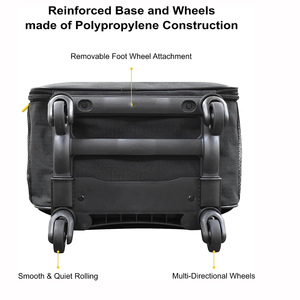 2023 Unisex Modischer faltbarer Geschäfts reise koffer Polyester-Trolley-Gepäck mit Spinner-Caster und Schloss - Product Image 5