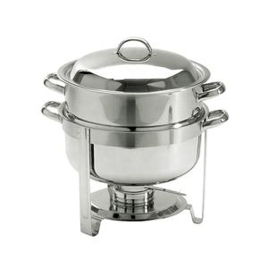 Pemanas makanan prasmanan bundar untuk restoran, dengan tempat bahan bakar, untuk memanaskan dan memajang makanan panas. - Product Image 5