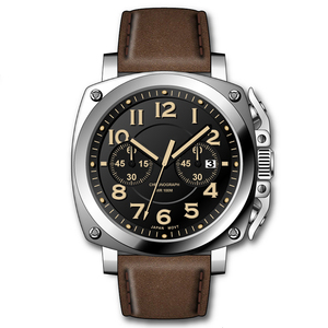 <span class=keywords><strong>Orologi</strong></span> Cronografo da Uomo in Acciaio Inossidabile 316L Argento, Design di Lusso, Basso MOQ, Logo Personalizzato, <span class=keywords><strong>Orologi</strong></span> <span class=keywords><strong>Militari</strong></span> da Esterno - Product Image 4