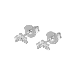 Boucles d'oreilles clous ROXI Fashion Costume plaquées or 18 carats pour femmes, bijouterie, bijoux en or saoudien - Product Image 2