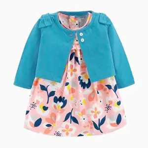 Nueva ropa para niños, bolso para bebé, falda de pedo, cárdigan para bebé, abrigo, vestido de princesa, conjunto de dos piezas