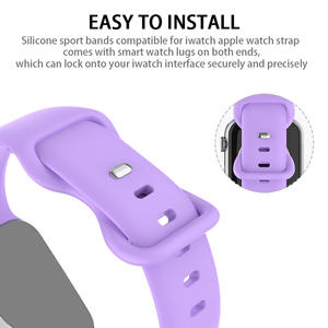 Coolyep مصمم رياضي فاخر 20 أحزمة ساعة مطاطية ذكية 22 أحزمة ذكية لساعة أبل 1-10 - Product Image 3