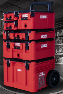 Large-Capacity 6-Layer Rolling <b>Tool</b> Box | IPX6 Waterproof Stackable Storage Organizer for Mechanics & Contractors LB-601S Red Bo - Product Image 3