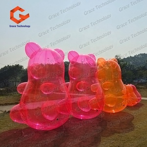 Orso Gonfiabile Trasparente Personalizzabile, Modello di Orso Gommoso Gonfiabile per Decorazioni Eventi - Product Image 3