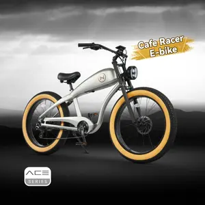 Eu Patent Nieuw Ontwerp Cafe Racer Elektrische Fiets 26Inch