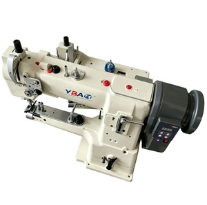 YBAO Machine à coudre industrielle neuve, à point noué, à aiguille simple, à entraînement direct, à bras haute, à lit cylindrique, programmable et informatisée, pour travaux lourds - Product Image 2